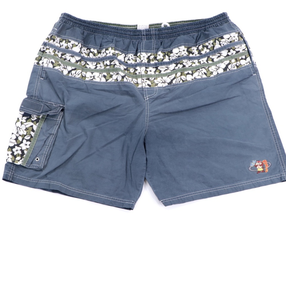 90s Looney Tunes Mens XL Taz Floral Swim Trunks